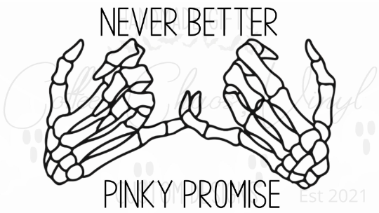 Pinky Promise Single line art | Sticker